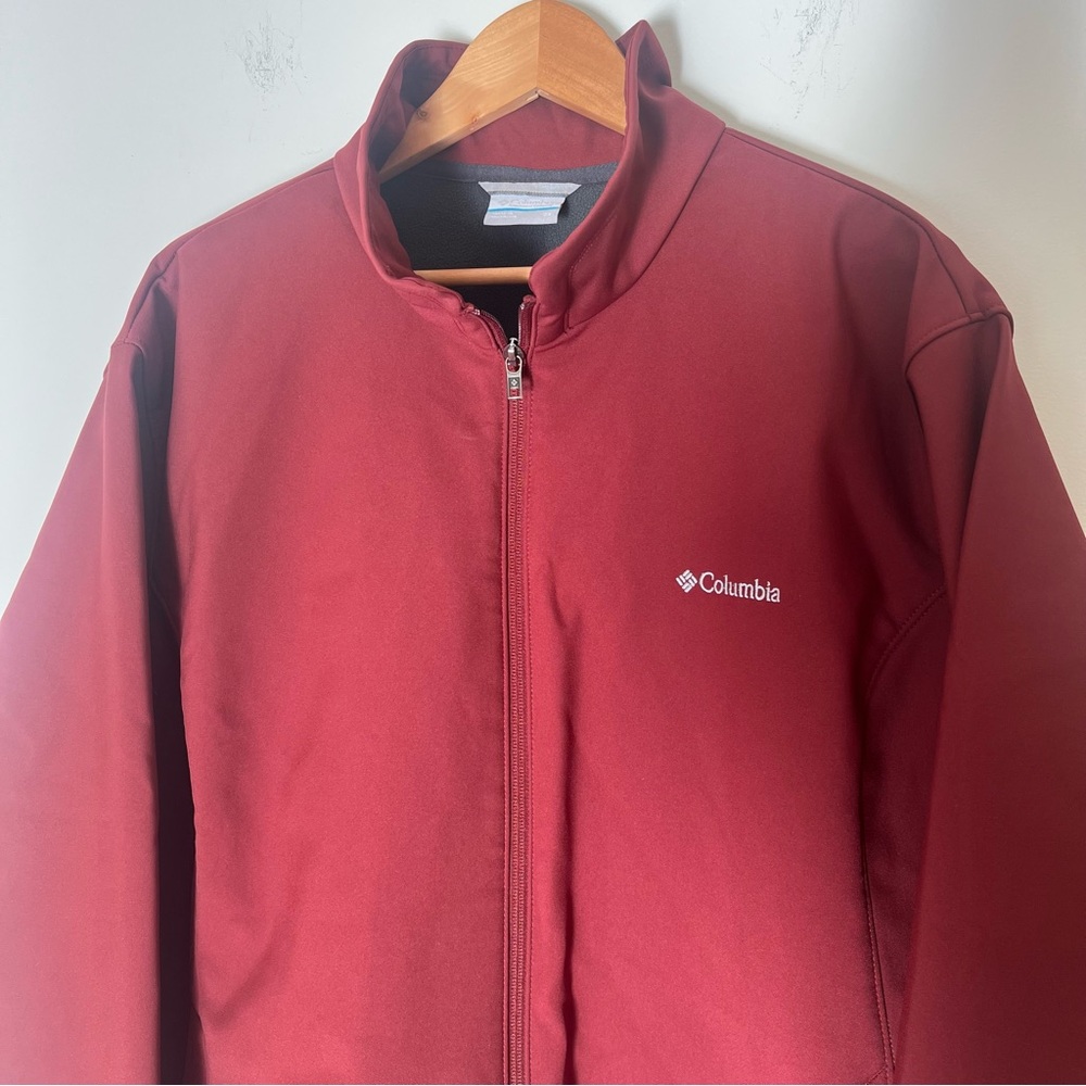 Columbia Maroon Midweight Fleece Lined Jacket Men’s Size 3X - Picture 2 of 10